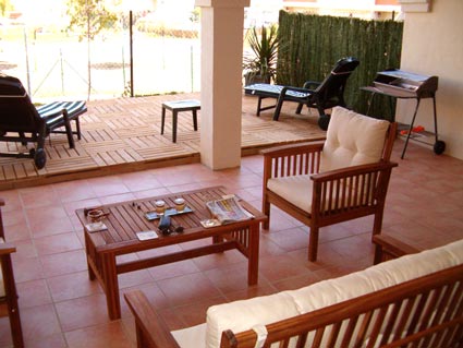 Three bedroom apartment to rent Anoreta golf Costa del Sol - Ground Floor Terrace