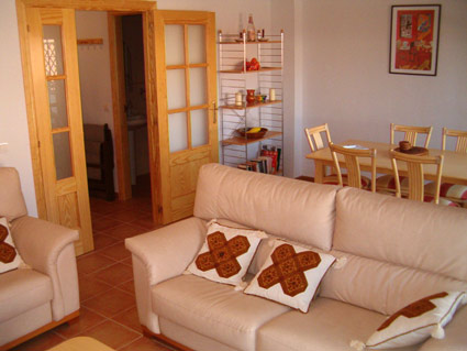 Three bedroom apartment to rent Anoreta golf Costa del Sol - Lounge/Diner